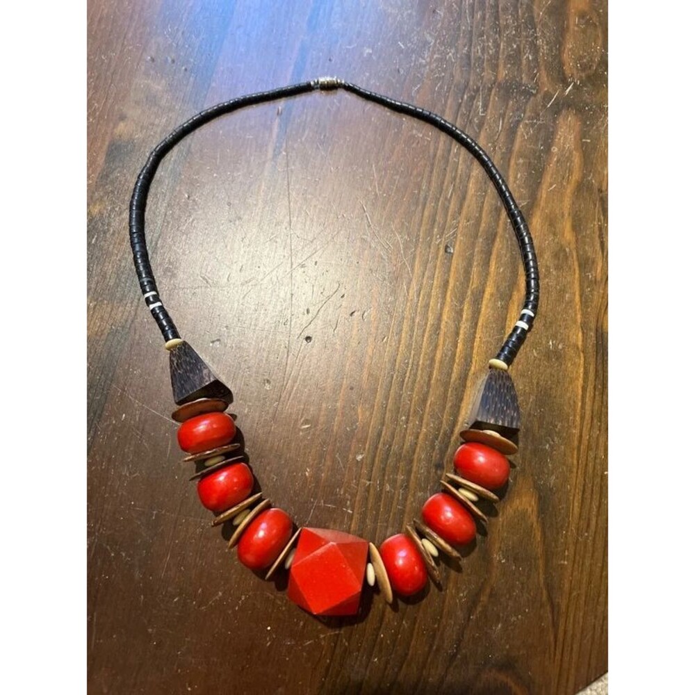 Chunky beaded necklace | j-0030